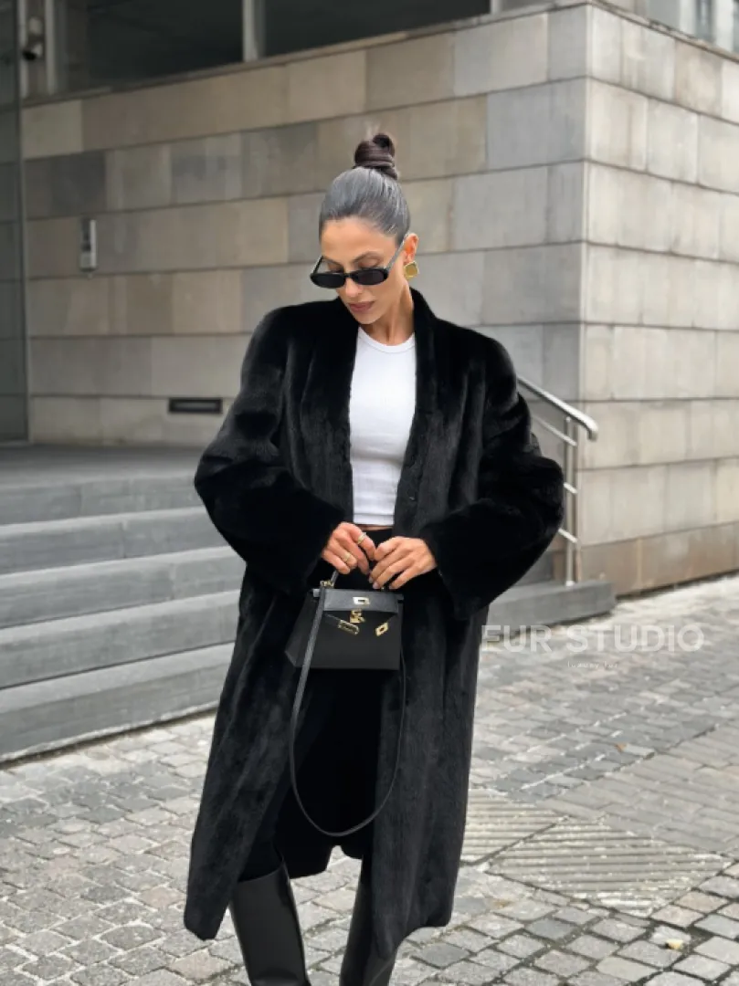 Модная шуба из меха норки Saga furs - фото 7