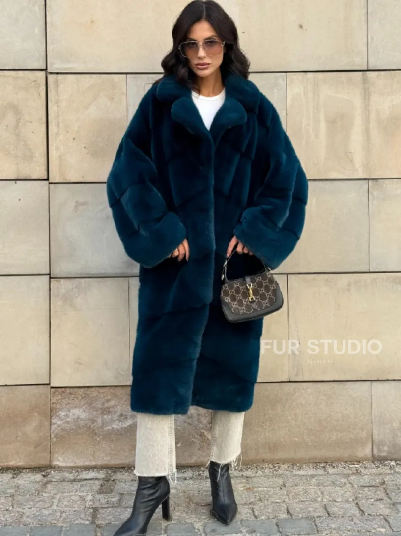 Шуба из аукционного меха норки NAFA английский воротник - фото 9