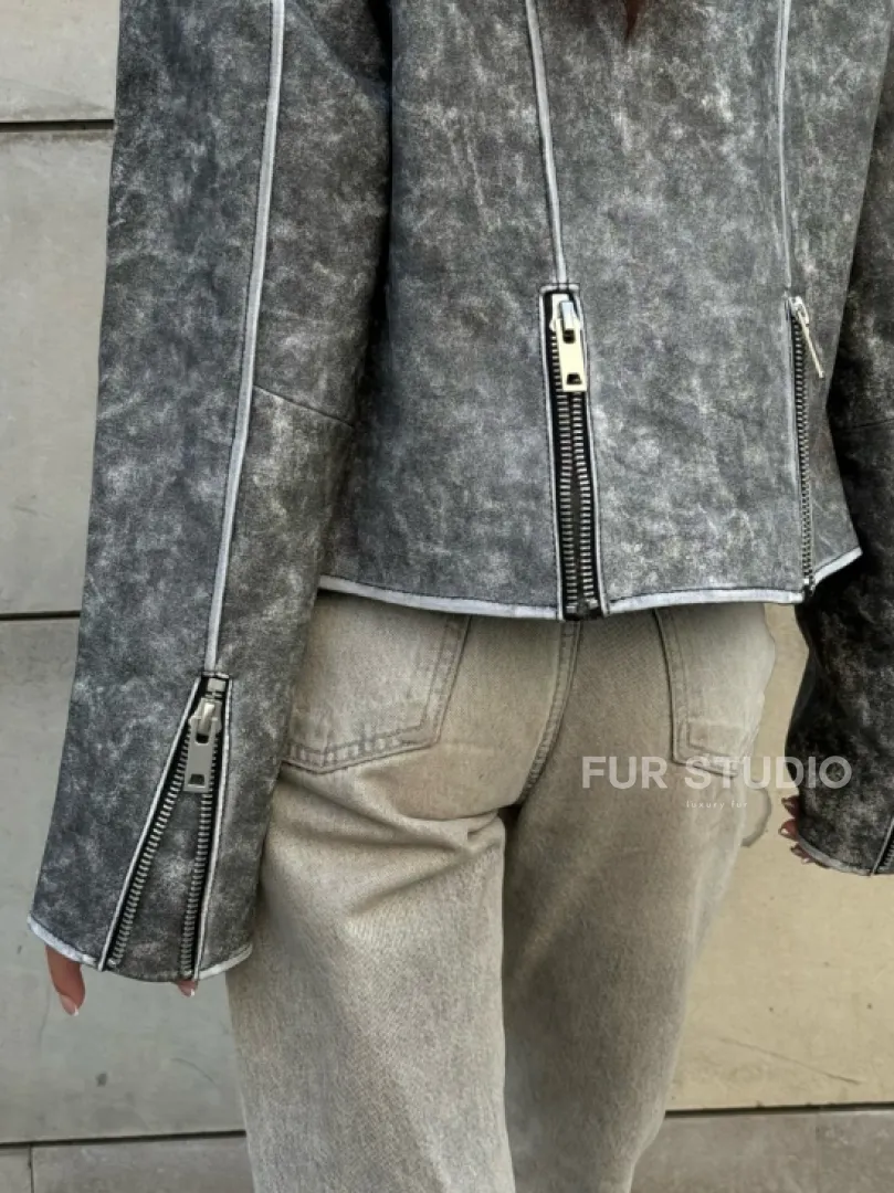 Косуха из натуральной кожи  VINTAGE COLLECTION - фото 4