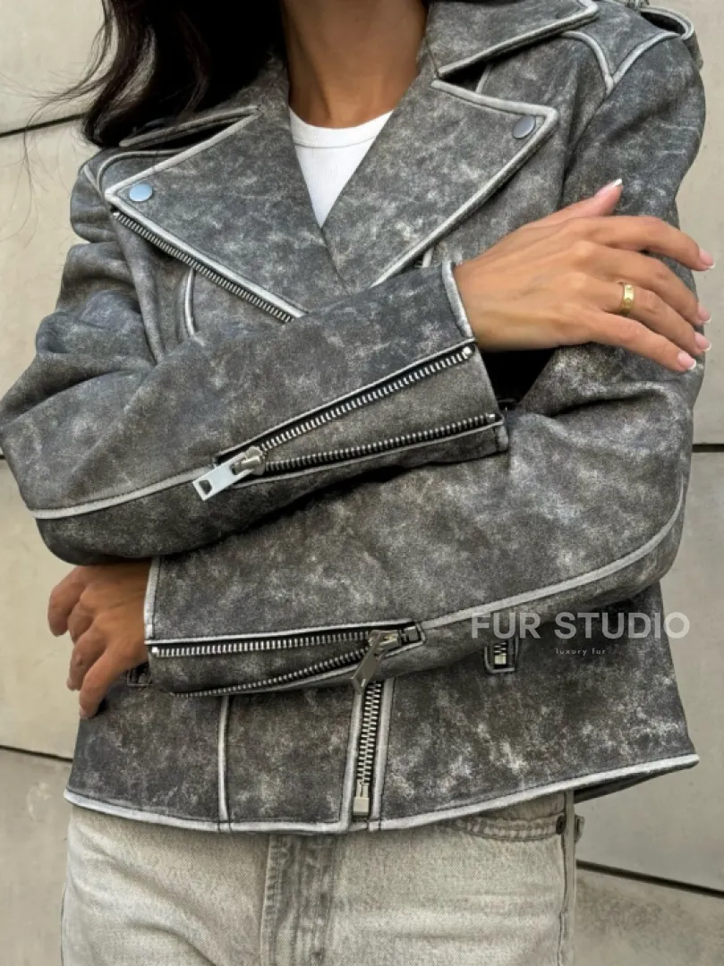 Косуха из натуральной кожи  VINTAGE COLLECTION - фото 5