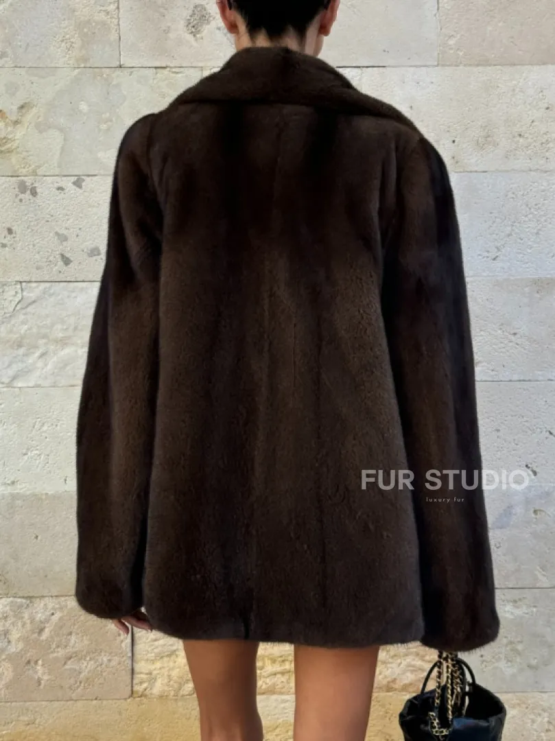 Норковая куртка (косуха) из аукционной скандинавской норки - фото 3