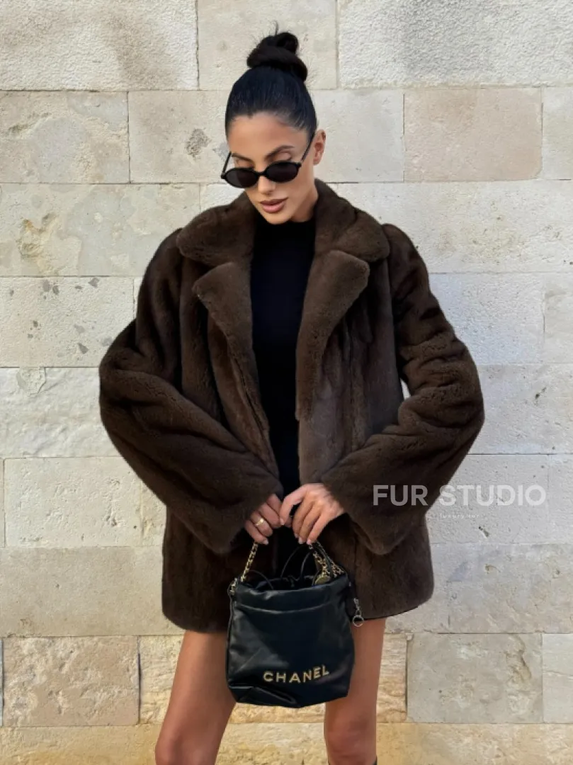 Норковая куртка (косуха) из аукционной скандинавской норки - фото 8