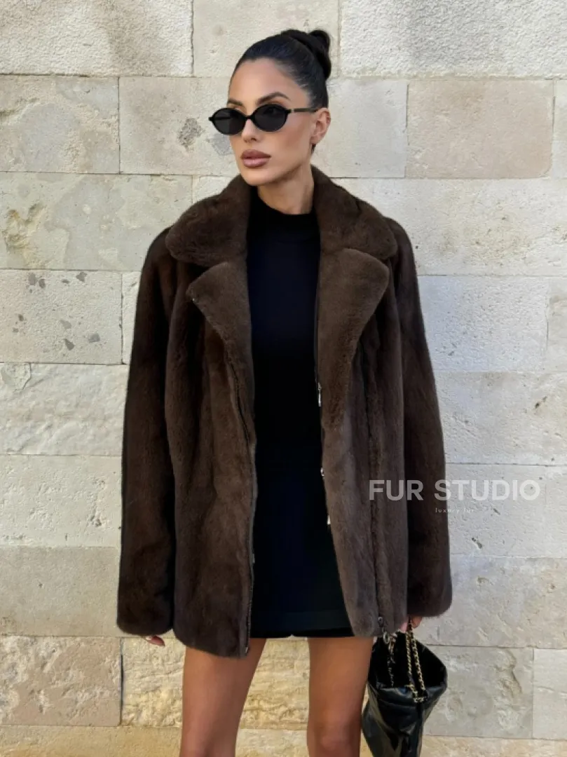 Норковая куртка (косуха) из аукционной скандинавской норки - фото 7