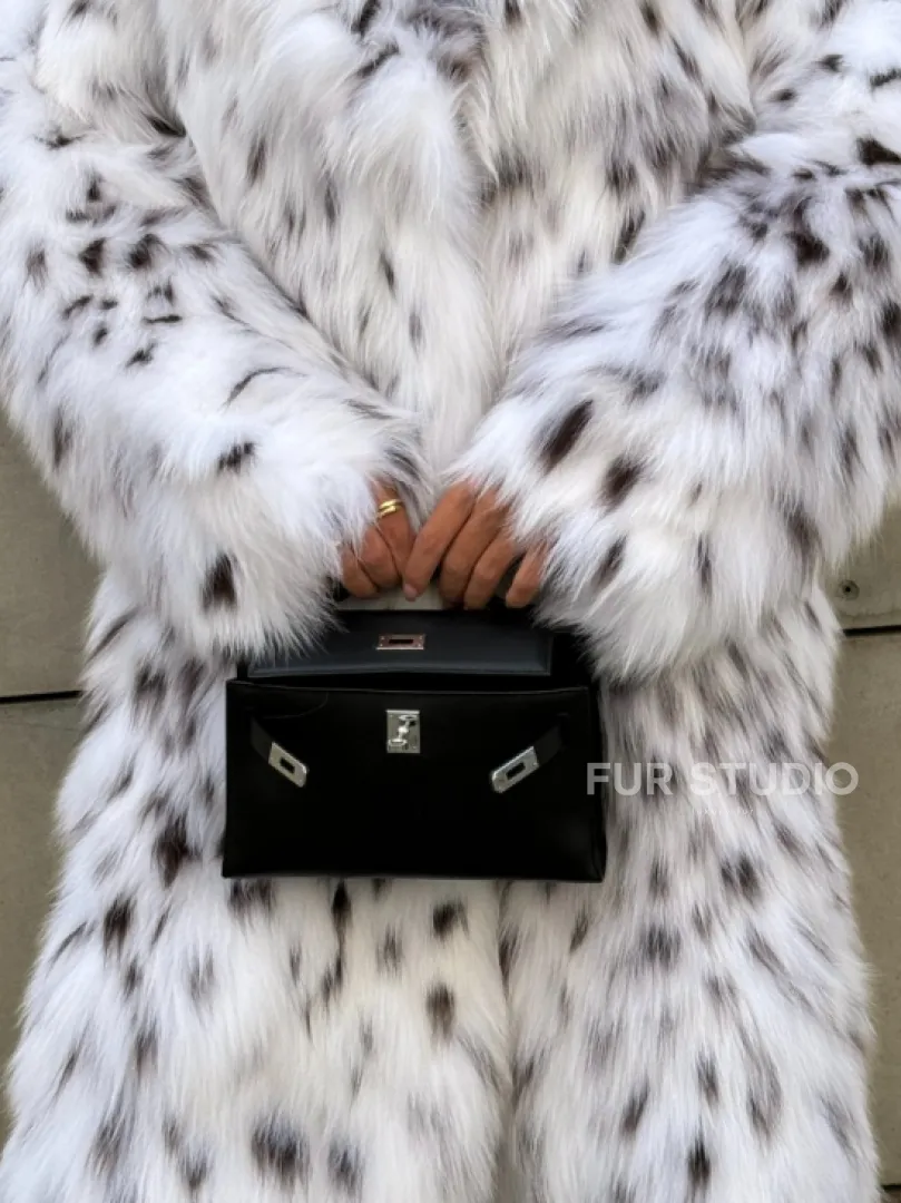 Шуба из меха лисы под рысь ручная работа Trend 2024 - фото 1