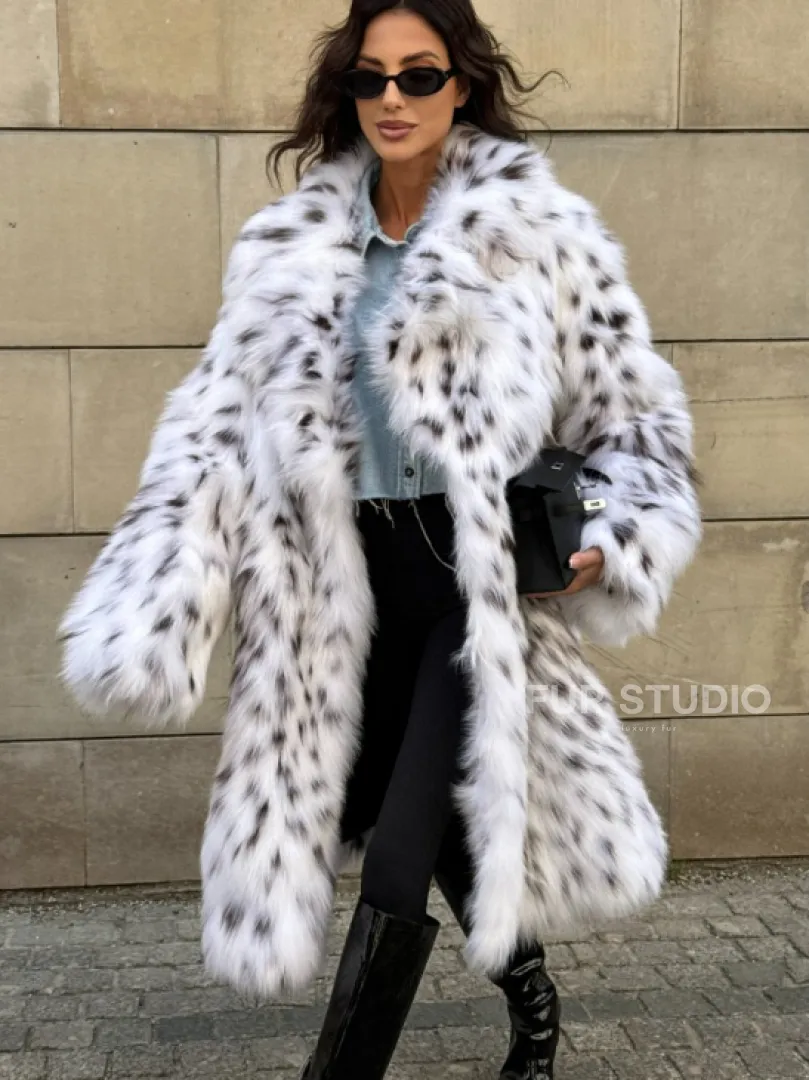 Шуба из меха лисы под рысь ручная работа Trend 2024 - фото 10