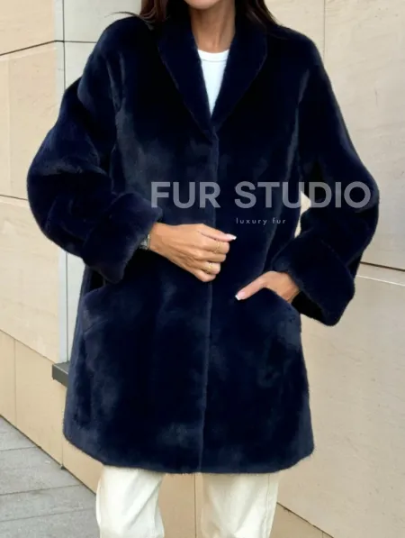 Шуба из аукционного меха норки KOPENHAGEN FUR - фото 1