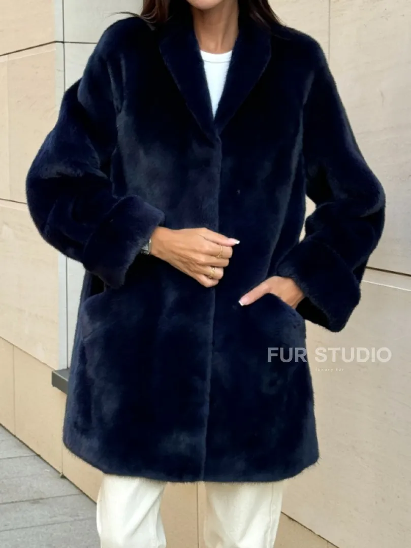 Шуба из аукционного меха норки KOPENHAGEN FUR