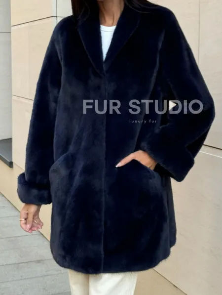 Шуба из аукционного меха норки KOPENHAGEN FUR - фото 2