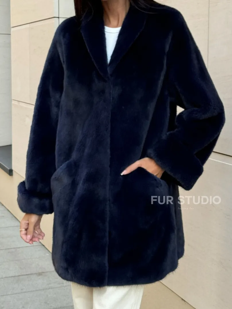 Шуба из аукционного меха норки KOPENHAGEN FUR - фото 2