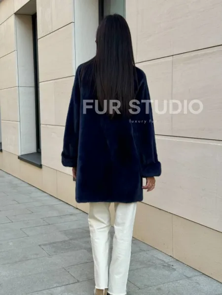 Шуба из аукционного меха норки KOPENHAGEN FUR - фото 3