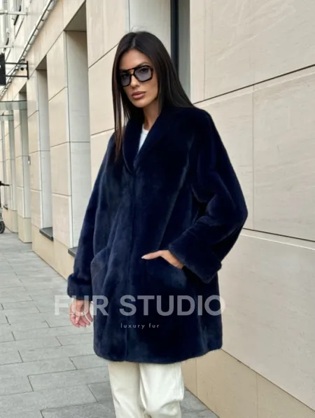 Шуба из аукционного меха норки KOPENHAGEN FUR - фото 0