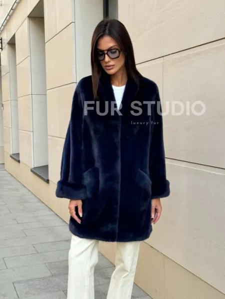 Шуба из аукционного меха норки KOPENHAGEN FUR - фото 4