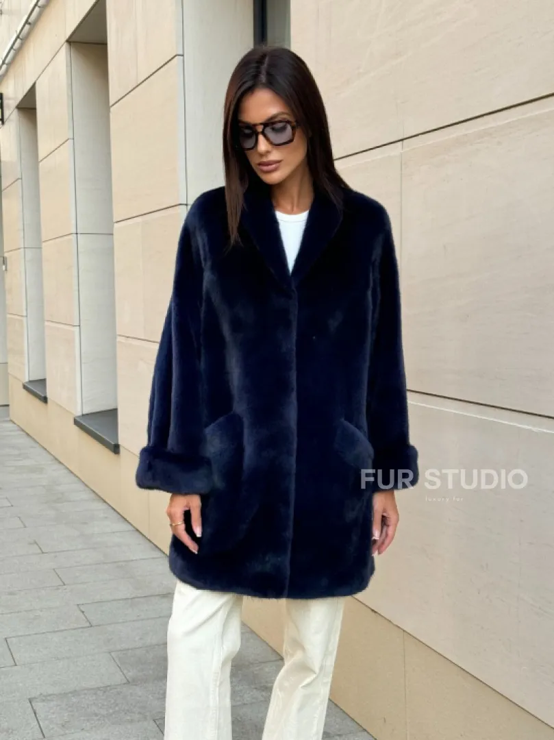 Шуба из аукционного меха норки KOPENHAGEN FUR - фото 4