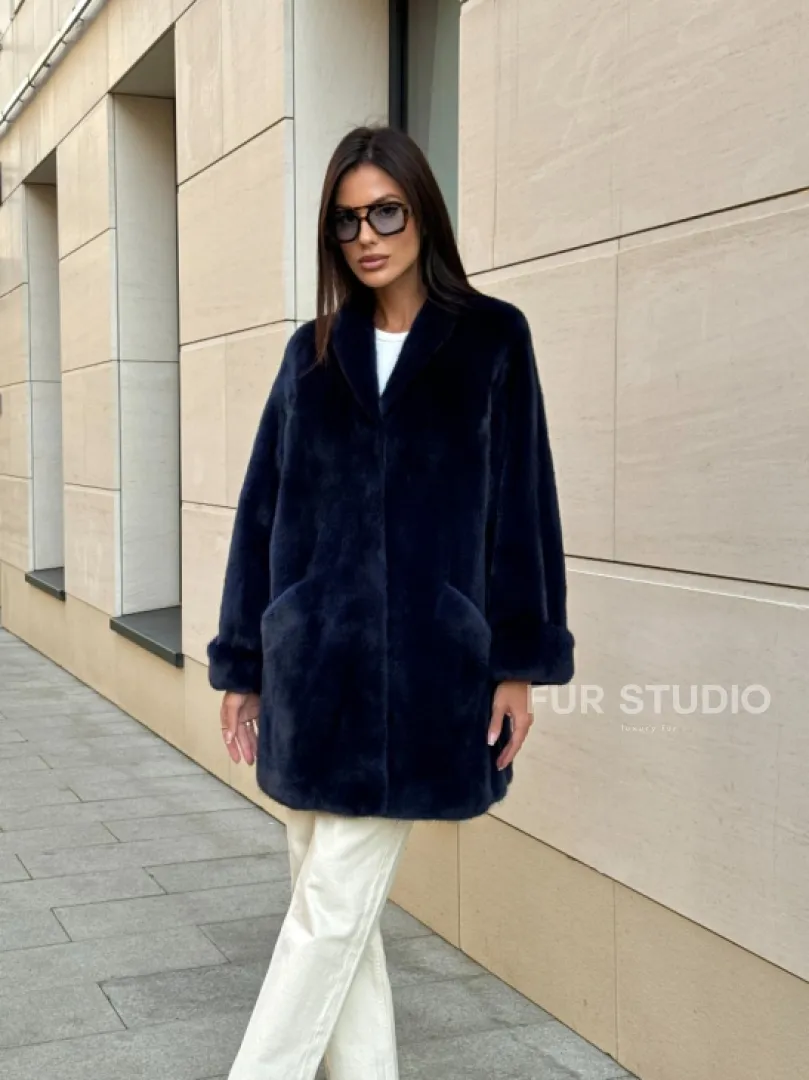 Шуба из аукционного меха норки KOPENHAGEN FUR