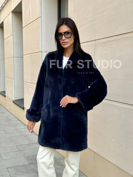 Шуба из аукционного меха норки KOPENHAGEN FUR - фото 7