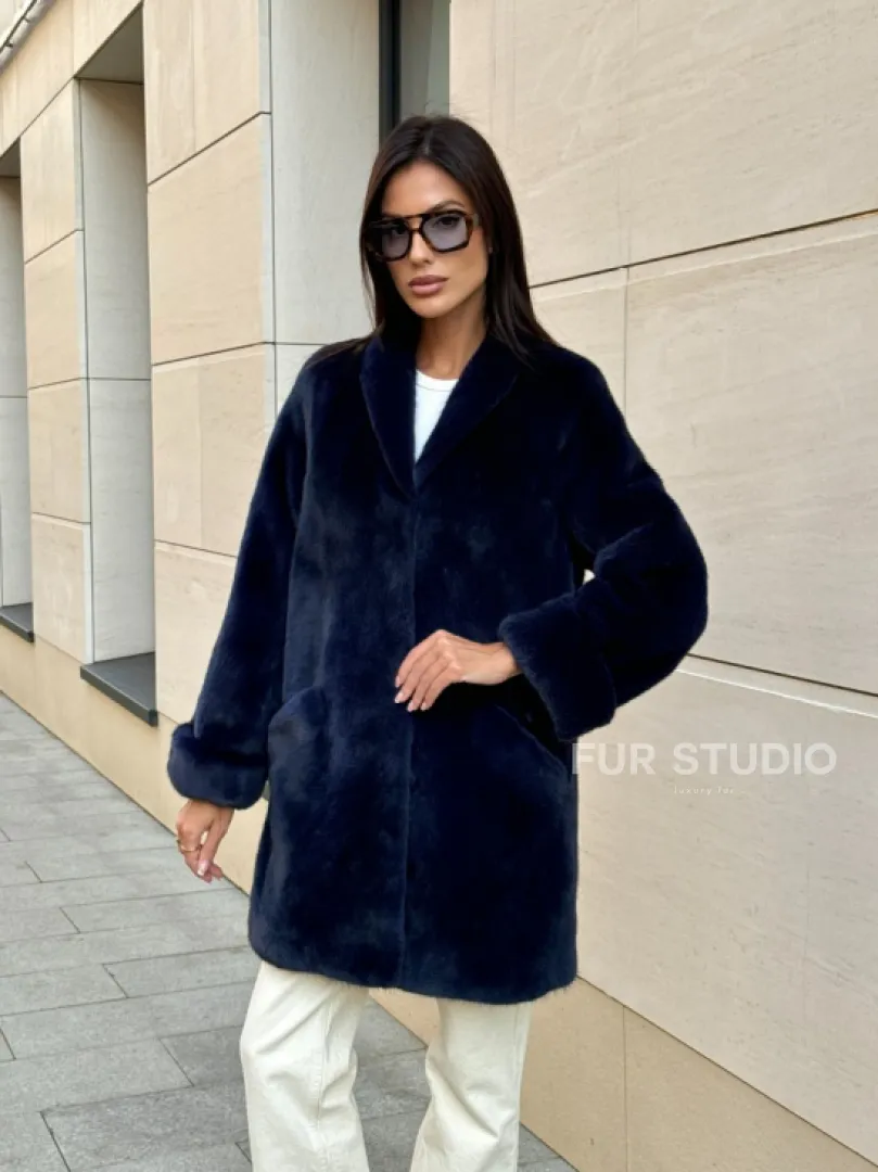 Шуба из аукционного меха норки KOPENHAGEN FUR