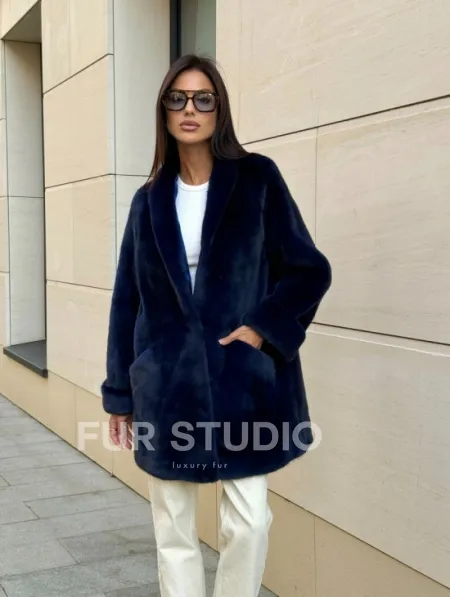 Шуба из аукционного меха норки KOPENHAGEN FUR - фото 9