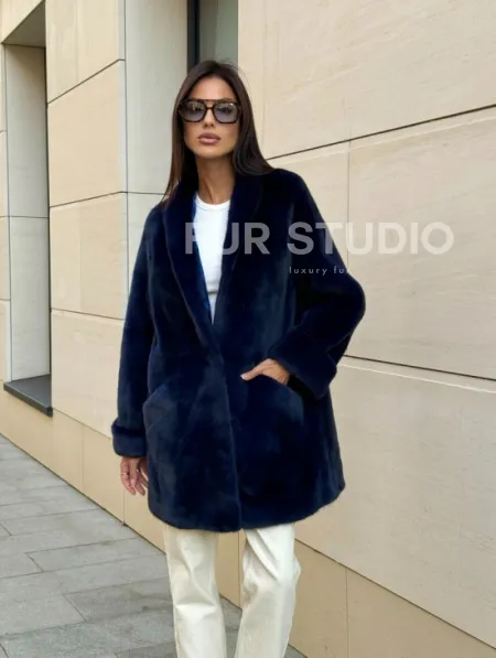 Шуба из аукционного меха норки KOPENHAGEN FUR - фото 9