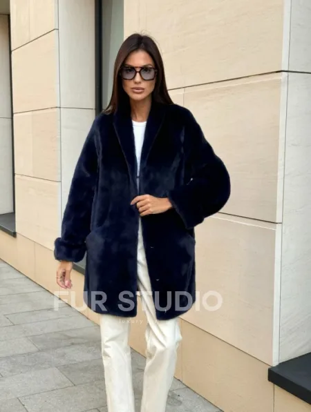 Шуба из аукционного меха норки KOPENHAGEN FUR - фото 6