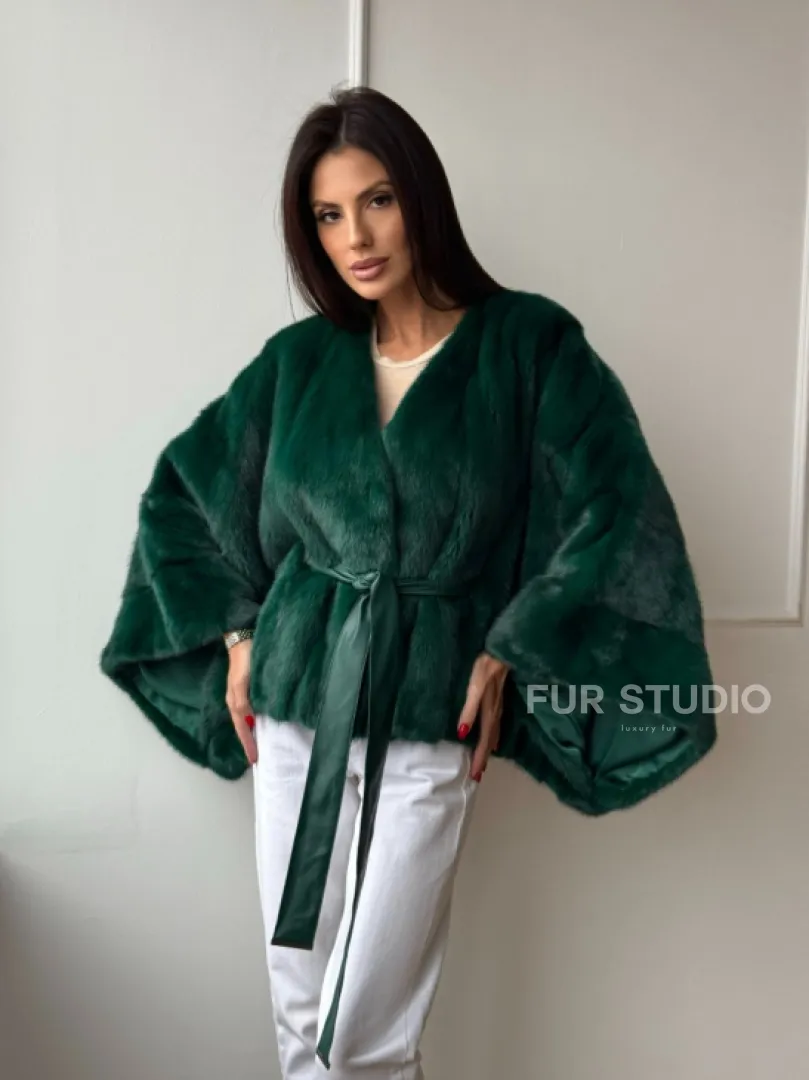 Полушубок из меха североамериканской норки - фасон 