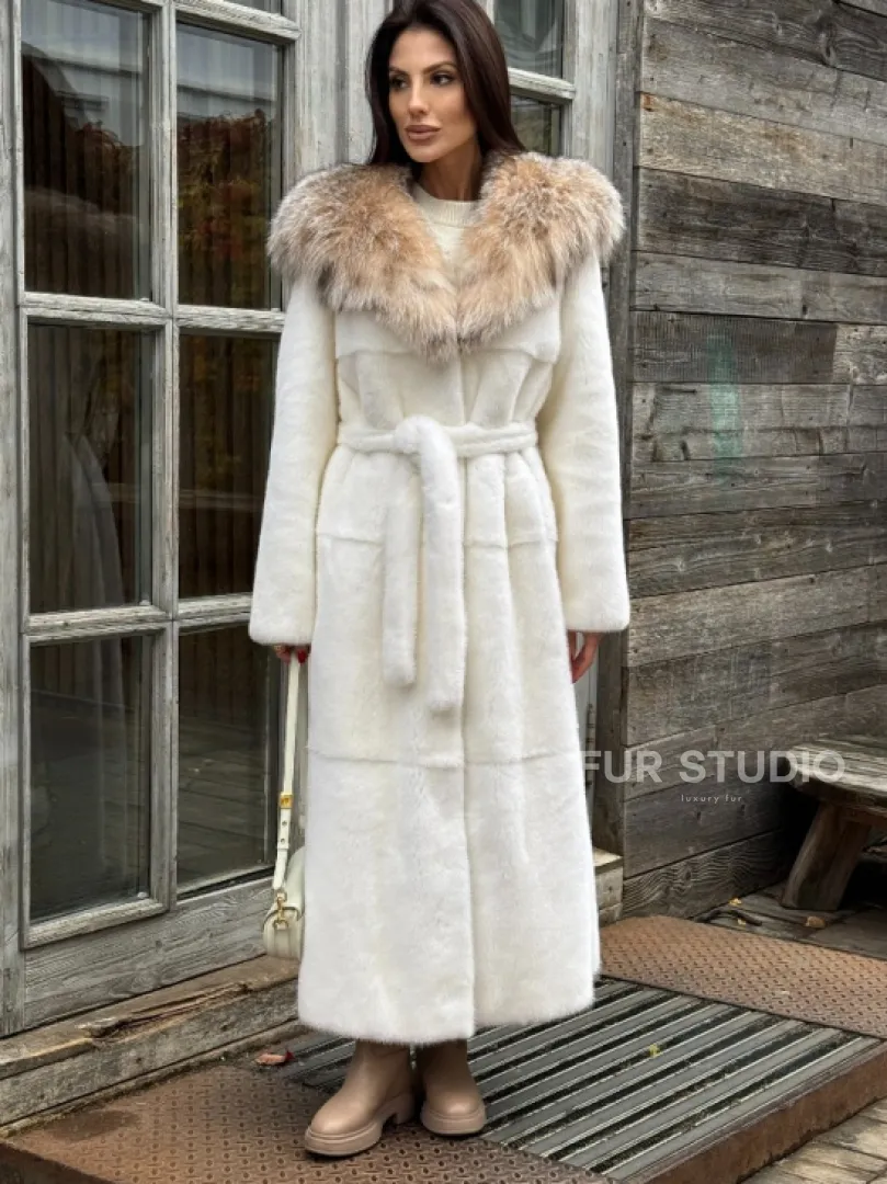 Шуба Халат из норки 