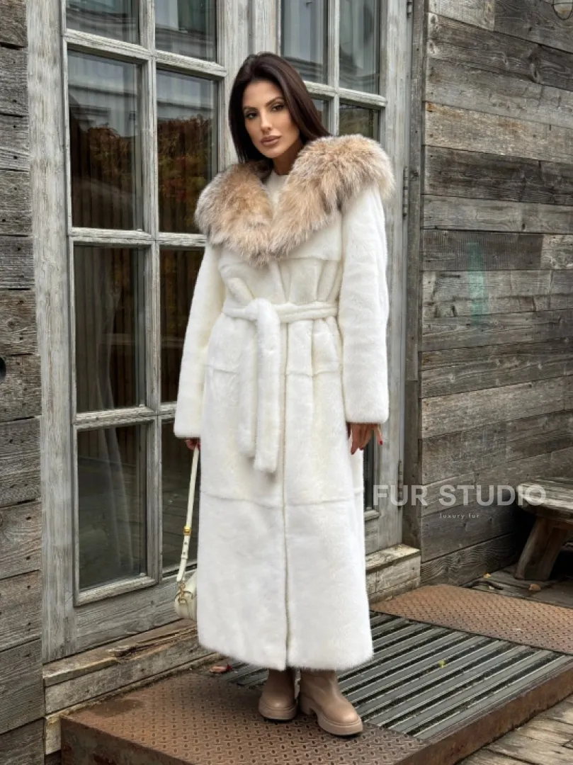 Шуба Халат из норки 