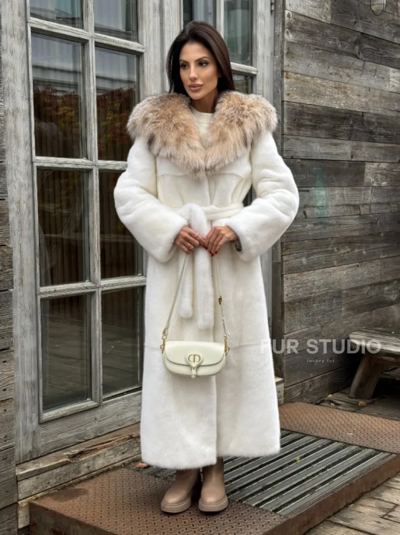 Шуба Халат из норки 