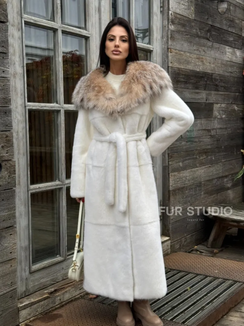 Шуба Халат из норки 