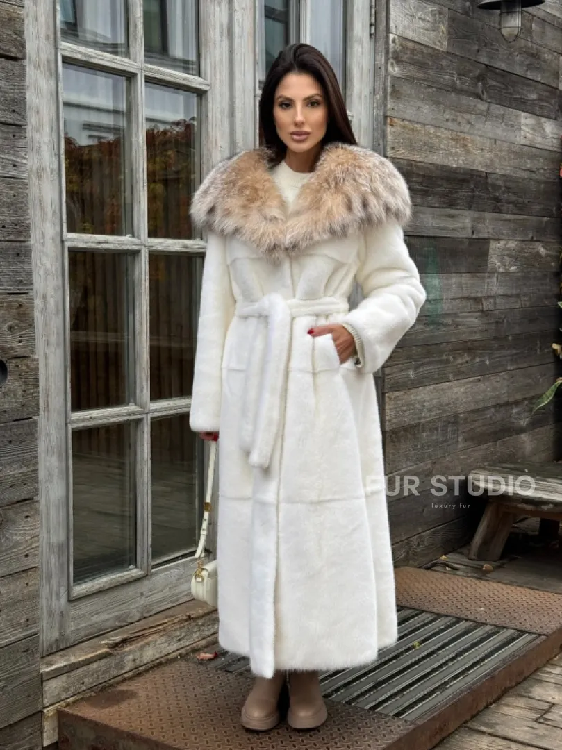 Шуба Халат из норки 