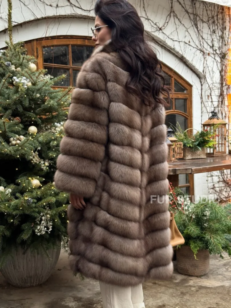 Манто из меха куницы - фото 4