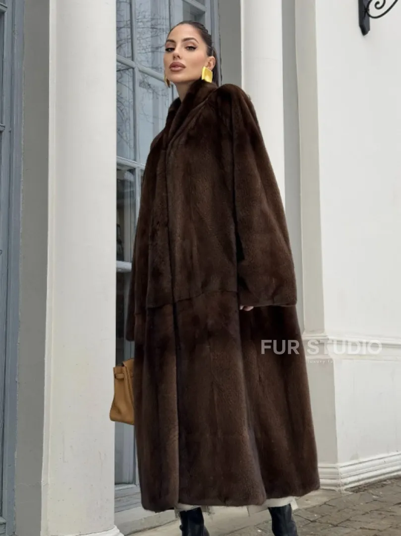 Норковая шуба из скандинавской аукционной норки PREMIUM COLLECTION