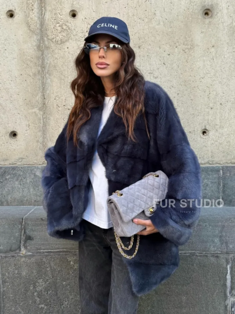 Короткая норковая шуба - автоледи - фото 8