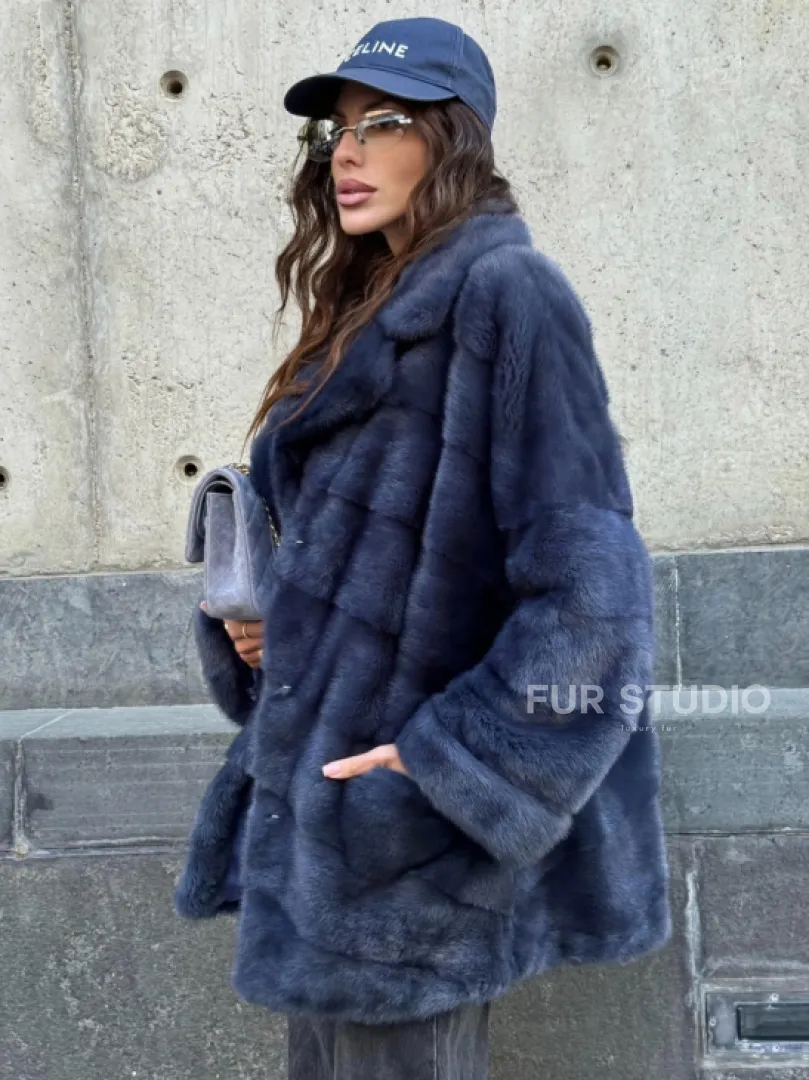 Короткая норковая шуба - автоледи - фото 4