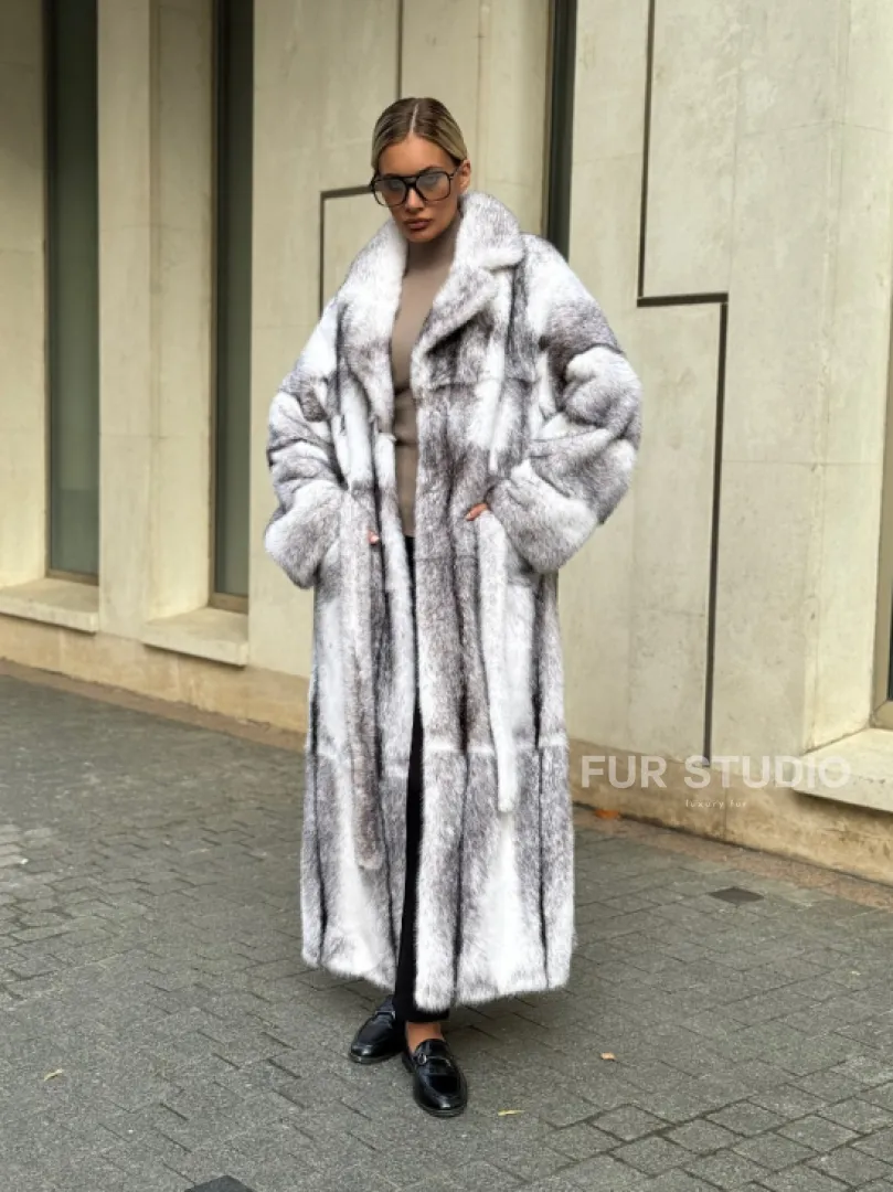 Норковая шуба - крестовка - фото 8