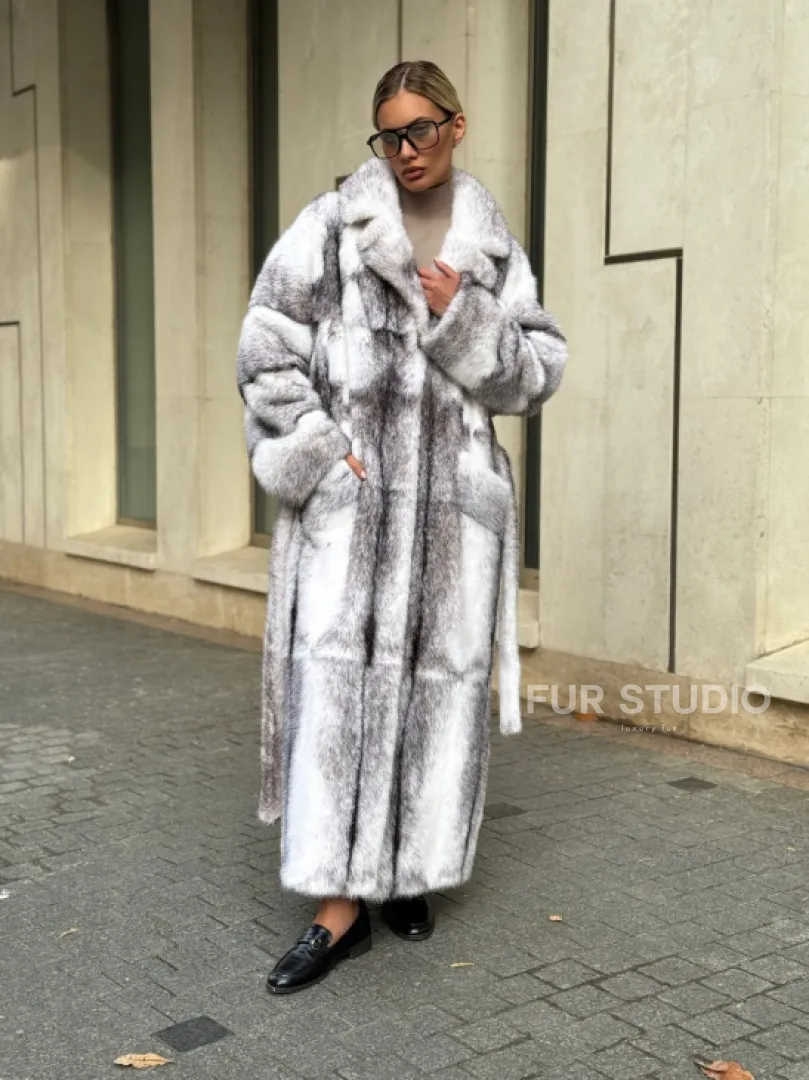 Норковая шуба - крестовка - фото 5