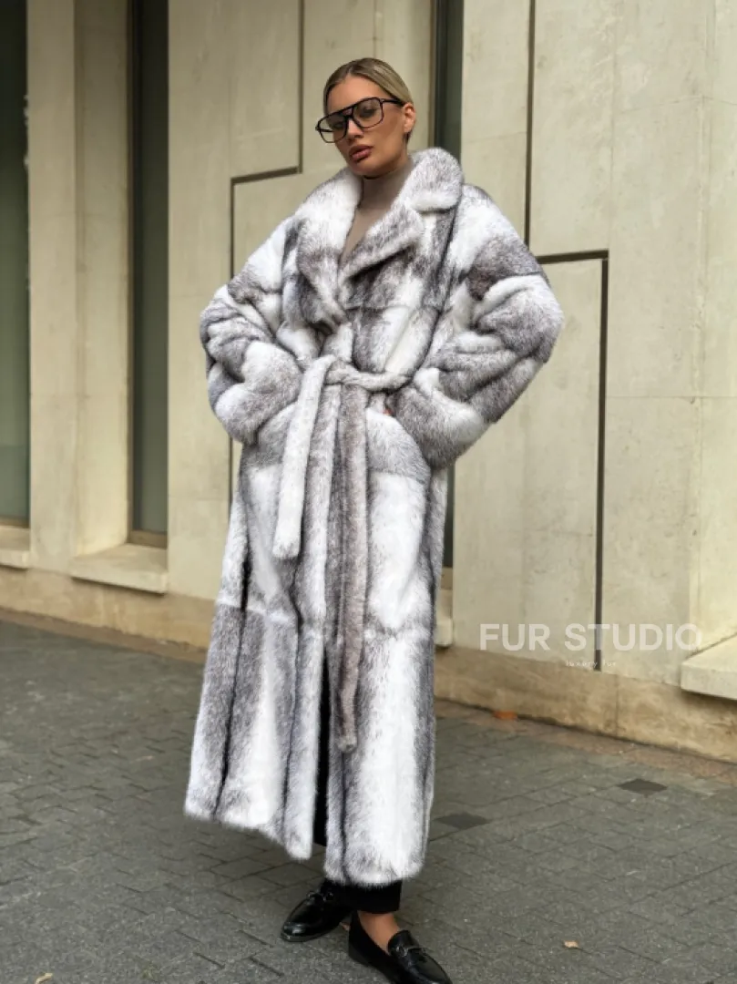 Норковая шуба - крестовка - фото 0