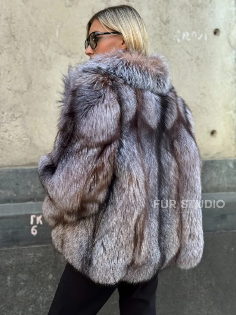 Полушубок из чернобурки