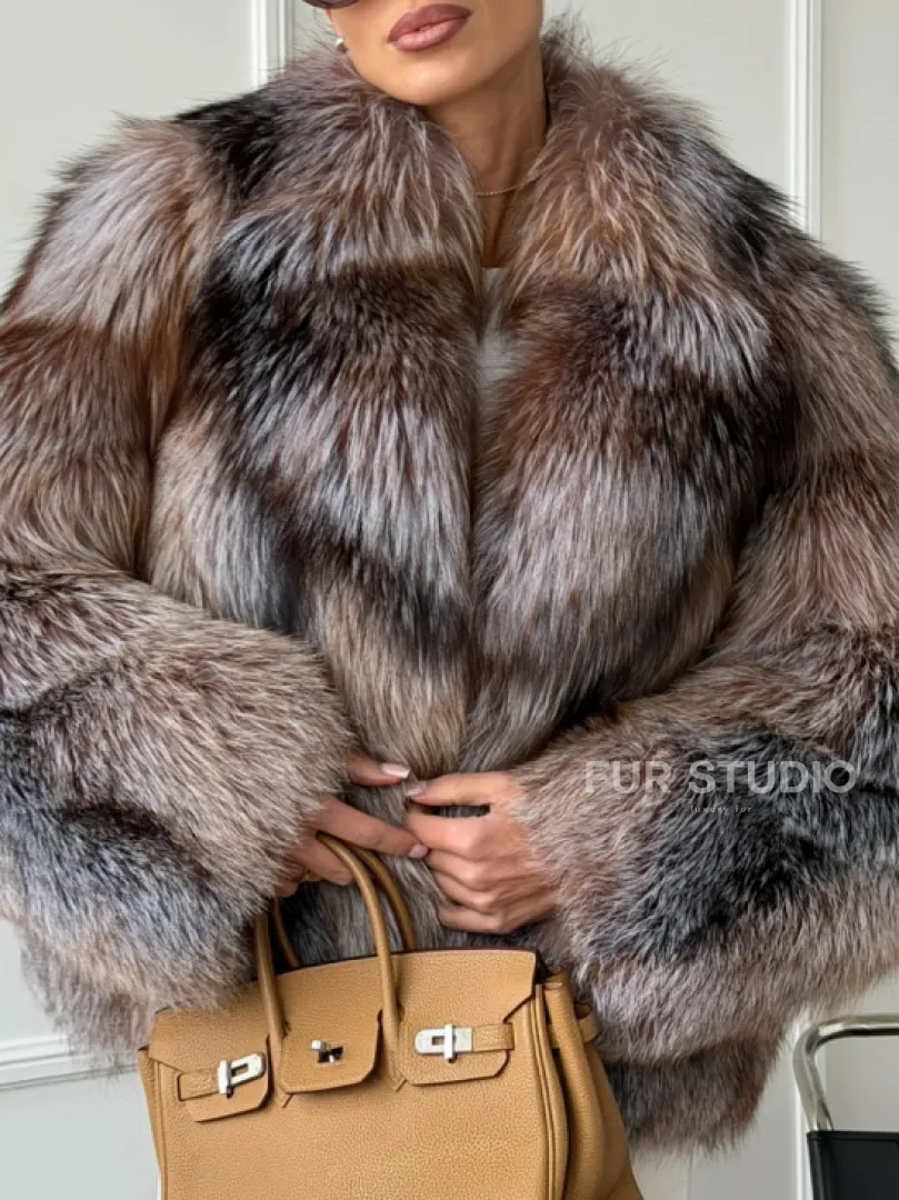 Полушубок из чернобурки