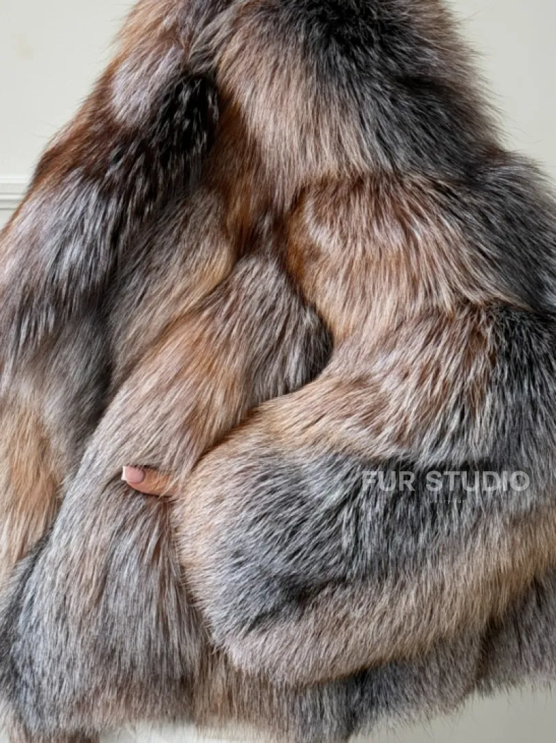 Полушубок из чернобурки