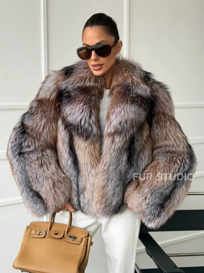 Полушубок из чернобурки - фото 0