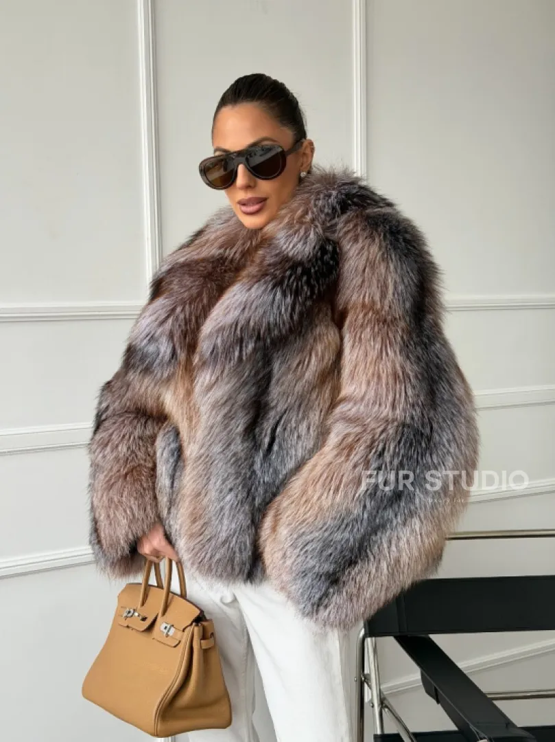 Полушубок из чернобурки - фото 10