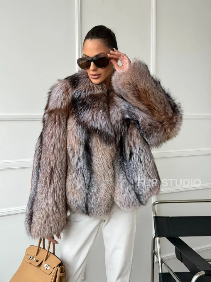 Полушубок из чернобурки