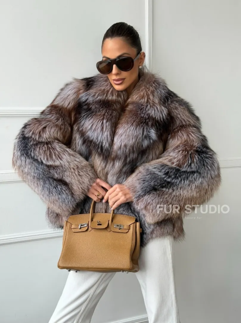 Полушубок из чернобурки - фото 7