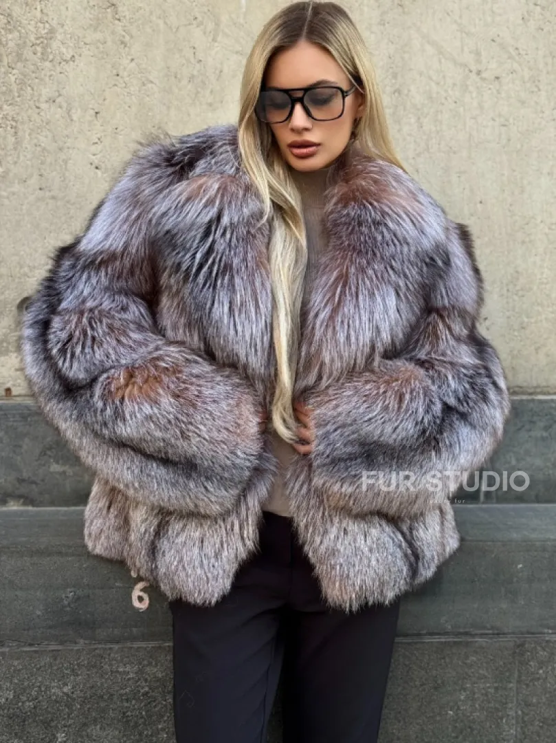 Полушубок из чернобурки