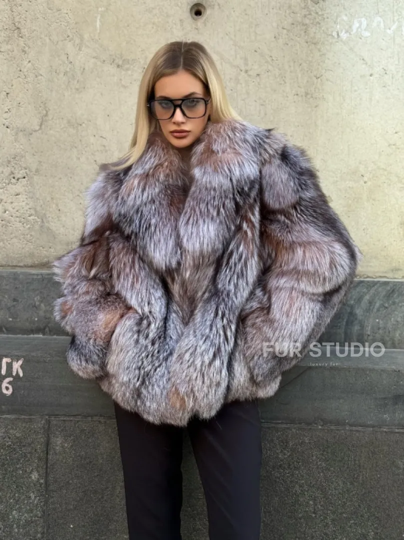 Полушубок из чернобурки