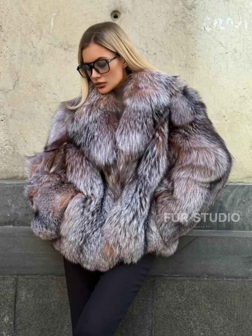 Полушубок из чернобурки