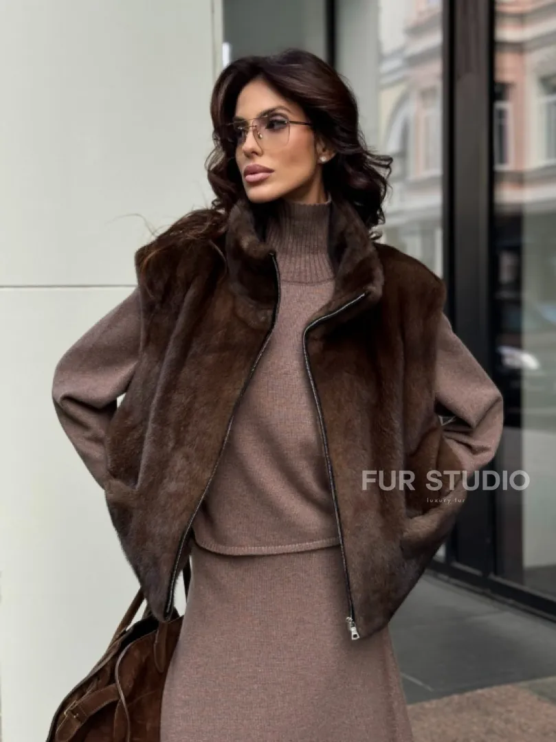 Жилет из норки