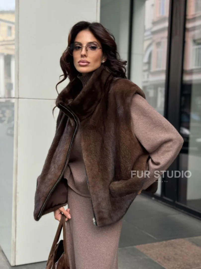 Жилет из норки