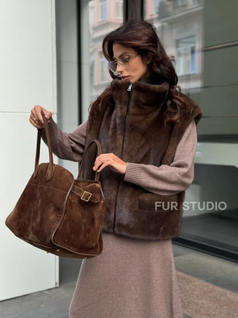 Жилет из норки