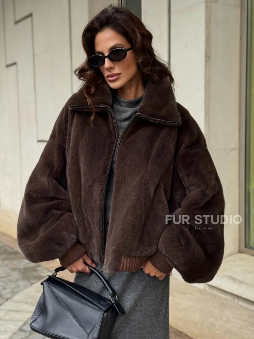 Норковая шуба - бомбер